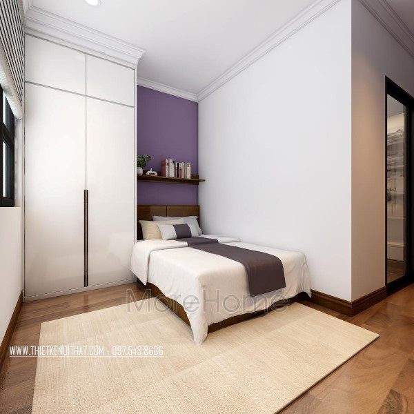 Thiết kế nội thất phòng ngủ con căn hộ Park Hill Premium